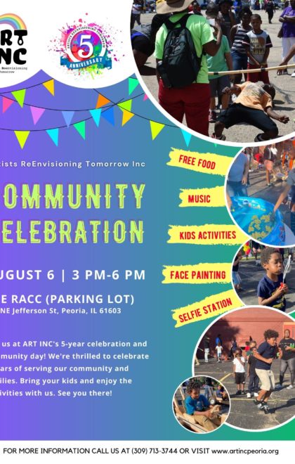 ART Inc- 5 year Celebration Community Flyer