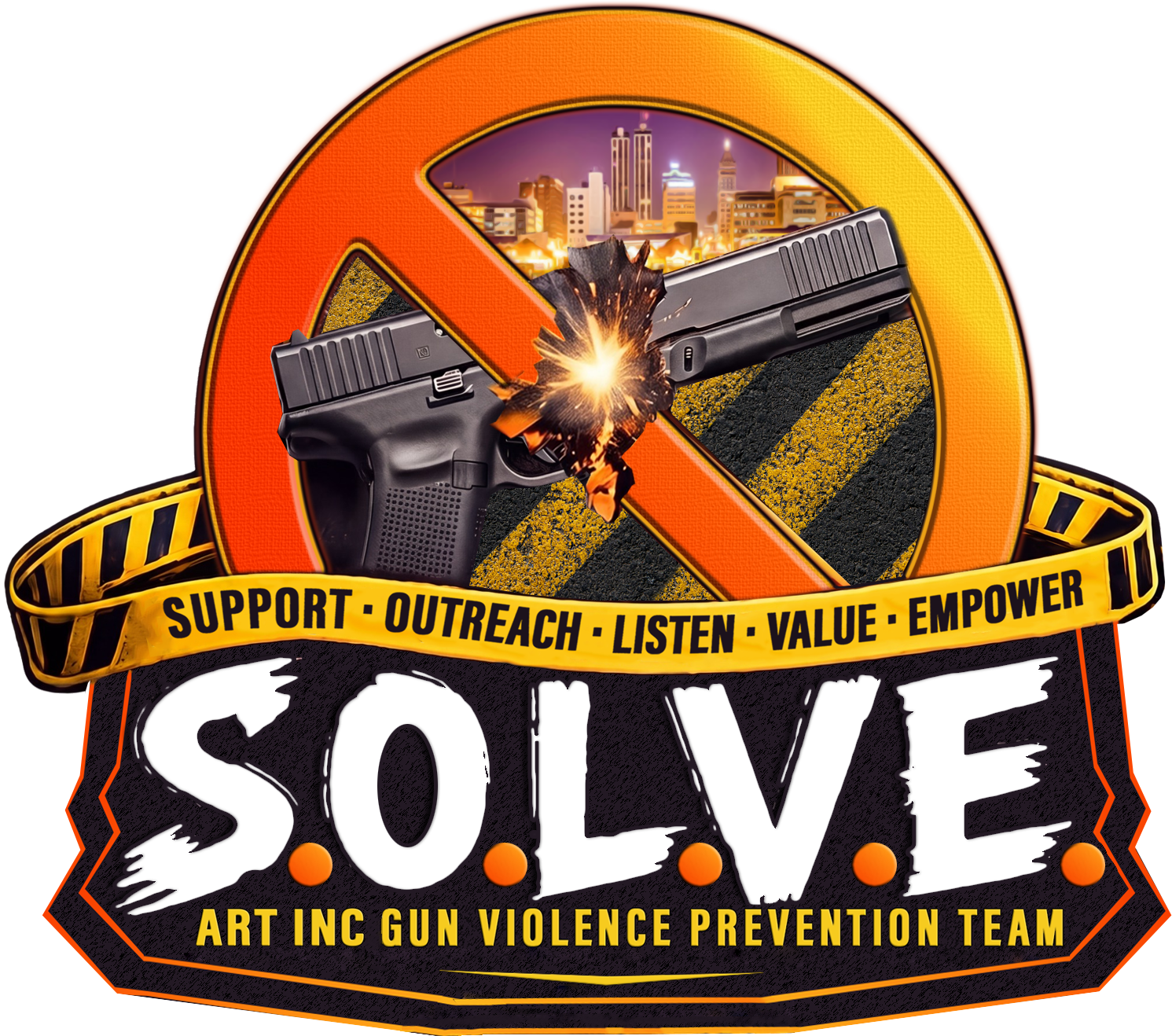 S.O.L.V.E. ART Inc. Gun Violence Prevention Team logo